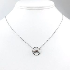 NWT Sterling Silver Mountain Necklace